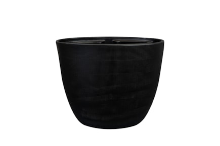 Váza široká Norell black D29x15 H26