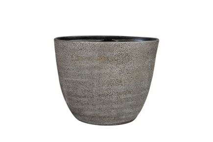 Váza široká Norell latte brown D29x15 H26