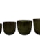 Sada 4 květináčů Rob zelená D39 H37
