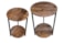 Sada 2 stolků Ebbe přírodní D40 H57