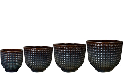 Sada 4 květináčů Maestro purple rain D55 H47