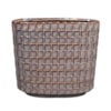 Váza široká Stian deep purple D26x13 H24
