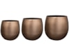 Sada 3 květináčů Stijn gold D34 H35