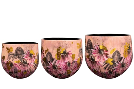 Sada 3 obalů Polly pink D33 H28