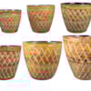 Sada 6 květináčů Caisa terra D49 H46