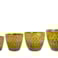 Sada 4 květináčů Caisa mustard D39 H34