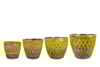 Sada 4 květináčů Caisa mustard D39 H34
