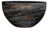 Váza široká Niene marble black D59x26 H35