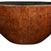 Váza široká Niene mahogany D59x26 H35