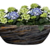 Obal široký Niene marble black D55x25 H20