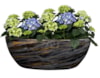 Obal široký Niene marble black D55x25 H20