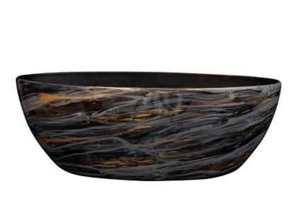 Obal široký Niene marble black D55x25 H20