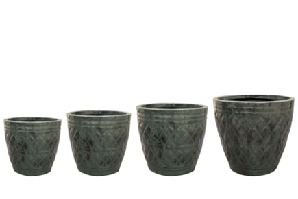 Sada 4 obalů Caisa ocean D39 H34