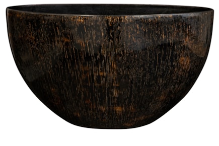 Váza široká Niene black gold D59x26 H35