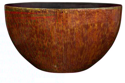 Váza široká Niene mahogany D59x26 H35