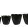 Sada 4 květináčů Roan black D40 H33