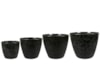 Sada 4 květináčů Roan black D40 H33