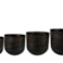 Sada 4 květináčů Ilse black D36 H33