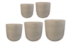 Sada 5 květináčů Aiden charcoal D109 H111