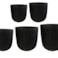 Sada 5 květináčů Aiden black D109 H111