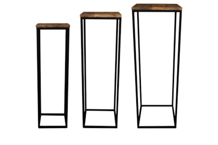 Sada 3 stojanů Lucie natural D30 H88