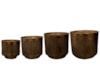 Sada 4 květináčů Elna gold D36 H33