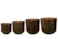 Sada 4 květináčů Elna gold D36 H33