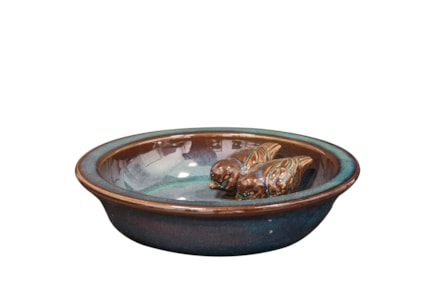 Ptačí pítko-mísa Hylke modrá D28 H5