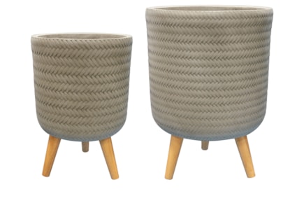 Sada 2 obalů na nožkách Fenne mátová D31 H42