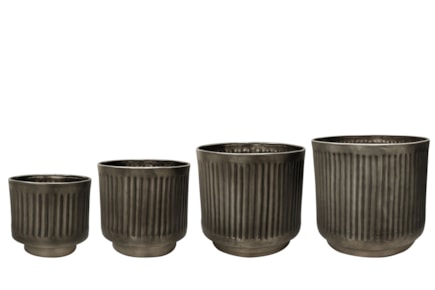 Sada 4 květináčů Elna lead D36 H33