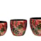 Sada 3 obalů Rose rouge D21 H16
