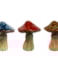 Bedýnka dekorací Houba D56x33 H32, 3 barvy D8 H10