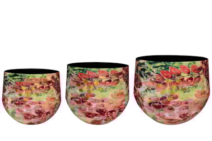 Sada 3 obalů Rose rouge D33 H28