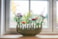 Váza Nine olive green D43x14 H20