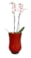 Váza Nolan red D14 H23