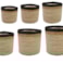 Sada 6 obalů Stef jute D28 H28