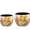 Sada 2 obalů Floral white D9 H7