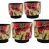 Sada 5 obalů Camelia poppy D22 H20