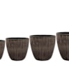 Sada 4 květináčů Alisa anthracite D38 H35