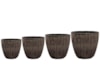 Sada 4 květináčů Alisa anthracite D38 H35