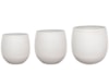Sada 3 květináčů Stijn bílá D35 H34