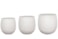 Sada 3 květináčů Stijn bílá D35 H34