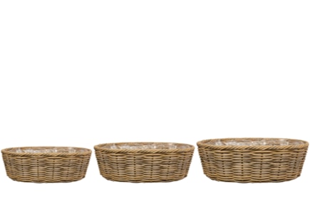 Sada 3 truhlíků Jet natural D63x47 H19