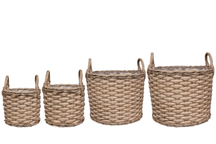 Sada 4 košů Aria natural D47 H47