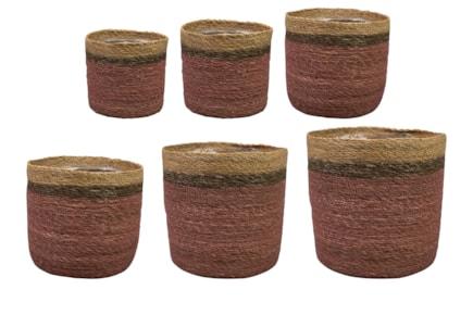 Sada 6 obalů Stef old pink D28 H28