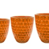 Sada 3 květináčů Chase orange D37 H42