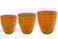Sada 3 květináčů Chase orange D37 H42