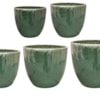 Sada 5 květináčů Rico running green D53 H50