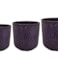 Sada 3 květináčů Jessie purple D27 H27