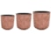 Sada 3 květináčů Jessie pink D27 H27